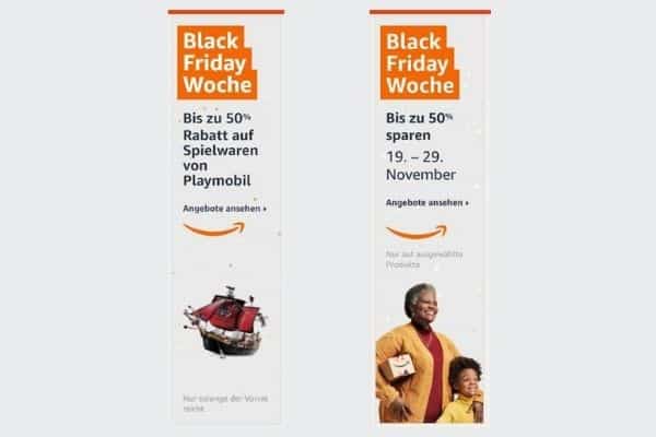 Google Display Werbebanner — Amazon Black Friday